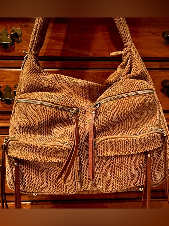 Sorial Handbags - Sorial Suede Hobo Shoulder Bag